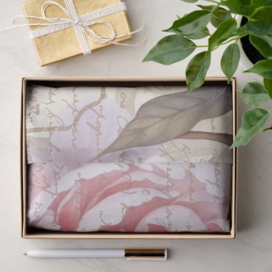 frans land Lila pioenrozen loskoppeling papier (Geschenk)