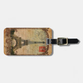 frans land moderne parijs eiffeltoren bagagelabel (Voorkant horizontaal)