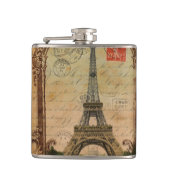 frans land moderne  parijs eiffeltoren heupfles (Voorkant)