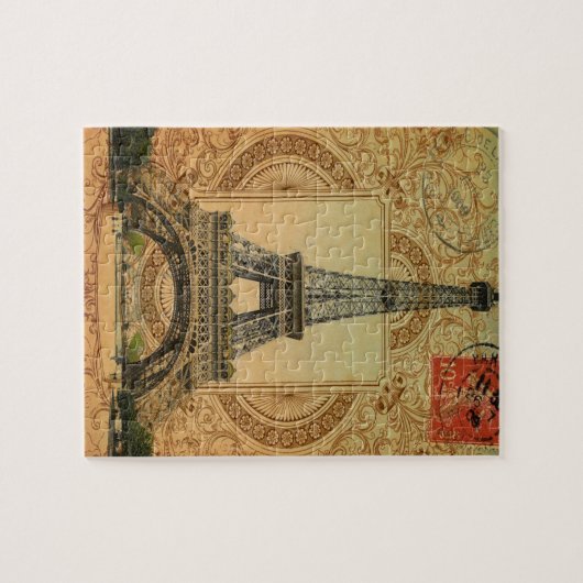 frans land moderne  parijs eiffeltoren legpuzzel (Horizontaal)