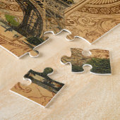 frans land moderne parijs eiffeltoren legpuzzel (Zijkant)