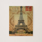 frans land moderne parijs eiffeltoren legpuzzel (Verticaal)