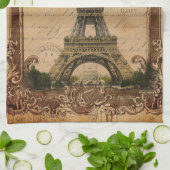 frans land moderne  parijs eiffeltoren theedoek (Gevouwen)