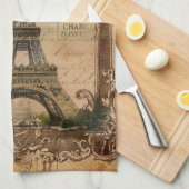 frans land moderne  parijs eiffeltoren theedoek (Quarter Fold)