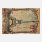 frans land moderne  parijs eiffeltoren theedoek (Horizontaal)