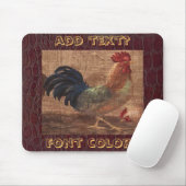 Frans Land Mousepad voor de Rooster Lover Muismat (Met muis)