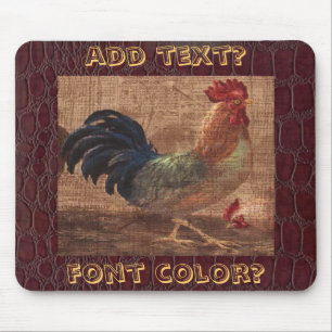Frans Land Mousepad voor de Rooster Lover Muismat