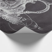 frans land paris tea partij chalkboard teapot cadeaupapier (Hoek)