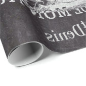 frans land paris tea partij chalkboard teapot cadeaupapier (Rol Hoek)