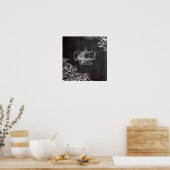 frans land paris tea partij chalkboard teapot poster (Keuken)