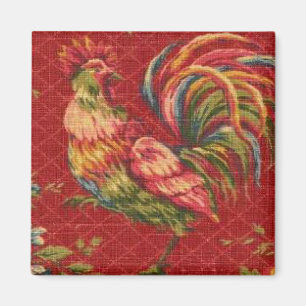 Frans Land Red Rooster Fridge Magnet