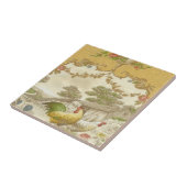  Frans land Rooster Hen Ceramic Tile Tegeltje (Zijkant)