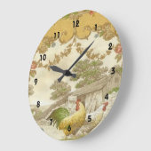 Frans Land Rooster Hen Chicken Coop Clock Grote Klok (Hoek)