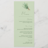 Frans Land Rozemarijn Sage Groen Rustiek Menu (Voorkant)