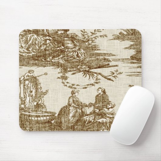  Frans land Toile Brown Mousepad Muismat (Met muis)