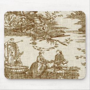 Frans land Toile Brown Mousepad Muismat