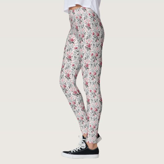 Frans land Toile Fleurie Roos Design Leggings (Links)