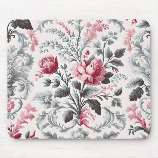 Frans land Toile Fleurie Roos Design Muismat (Voorkant)