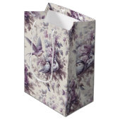 Frans land Toile Fleurie Vogels Medium Cadeauzakje (Voorkant Gekanteld)