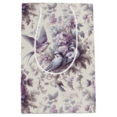 Frans land Toile Fleurie Vogels Medium Cadeauzakje (Voorkant)