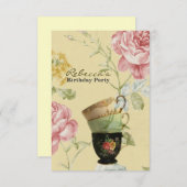 frans land tuinfeest theedag kaart (Voorkant / Achterkant)