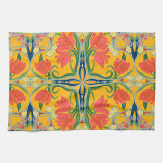 Frans land tulp keukenhanddoek