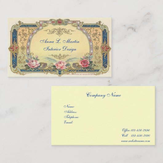 , Frans land Visitekaartje (Voorkant / Achterkant)