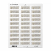 frans land witgewassen houtsnippers etiket (Full Sheet)