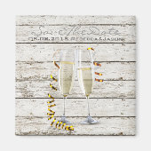 frans land witgewassen houtsnippers magneet (Voorkant)