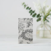  Frans land zwart schilderen Visitekaartje (Staand voorkant)