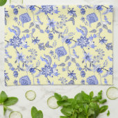 Frans landelijk blauw theedoek (Gevouwen)