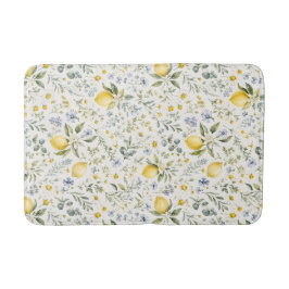 Frans landelijk citroen en wilde bloemen patroon badmat