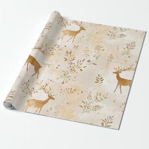 Frans landelijk hertenpatroon cadeaupapier