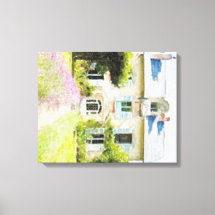 Frans landschap in Provence Canvas Afdruk