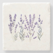 Frans Lavendel Design Stenen Onderzetter (Voorkant)