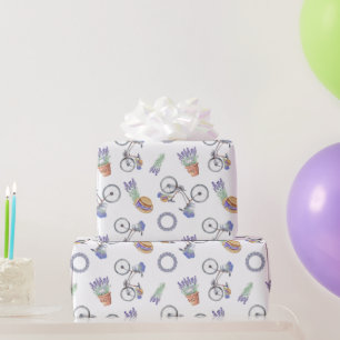 Frans Lavendel Patroon Cadeaupapier