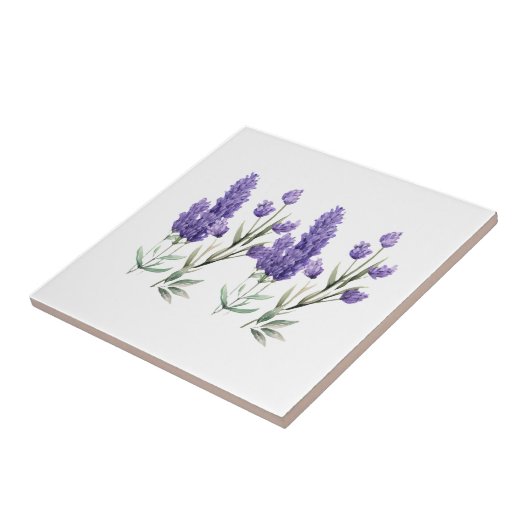 Frans Lavendel Patroon Tegeltje (Zijkant)