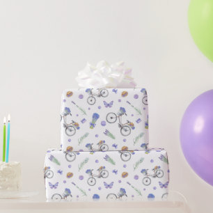 Frans Lavendelpatroon Cadeaupapier