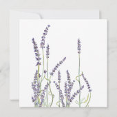 Frans lavender Flower Wreator Typography Script Kaart (Achterkant)