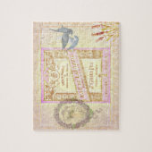Frans Lavender Perfume Collage Legpuzzel (Verticaal)
