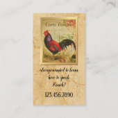 Frans leraar en Visitekaartje met leerlingendiens (Voorkant)