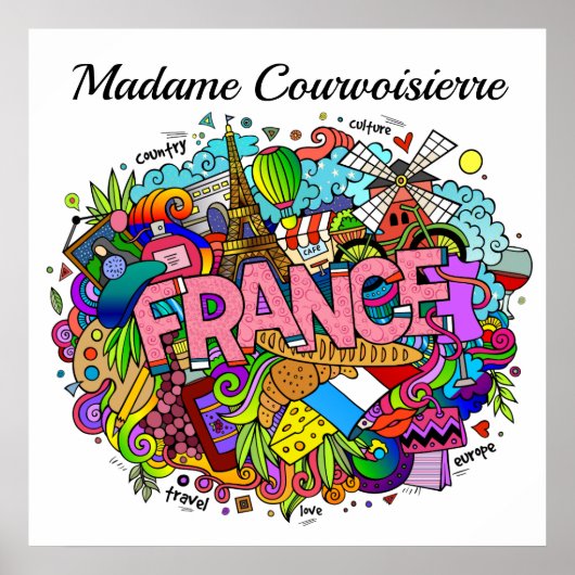 Frans leraar of Frans Poster (Voorkant)