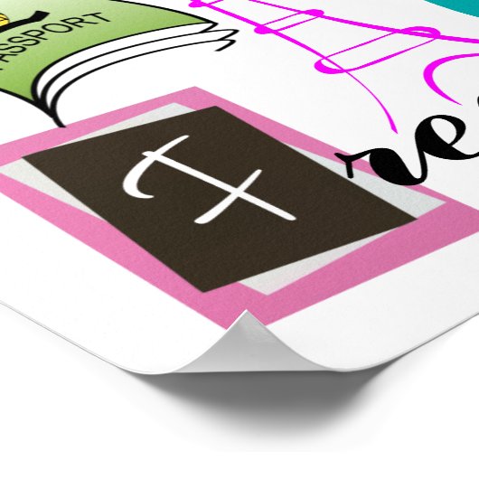 Frans leraar Poster/teken - SRF Poster (Hoek)