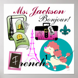 Frans leraar Poster/teken - SRF Poster