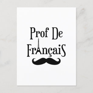 Frans leraar professor Prof. de Francais Briefkaart