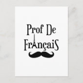 Frans leraar professor Prof. de Francais Briefkaart (Voorkant)