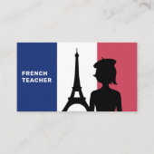Frans leraar visitekaartje (Voorkant)