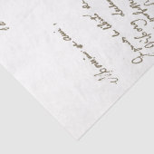  Frans Letter Botanical Gardens Script Tissuepapier (Detail)