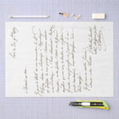  Frans Letter Botanical Gardens Script Tissuepapier (Craft)