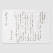  Frans Letter Botanical Gardens Script Tissuepapier (Voorkant)